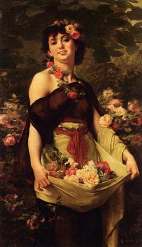 Gustave Clarence Rodolphe Boulanger : The Flower Girl